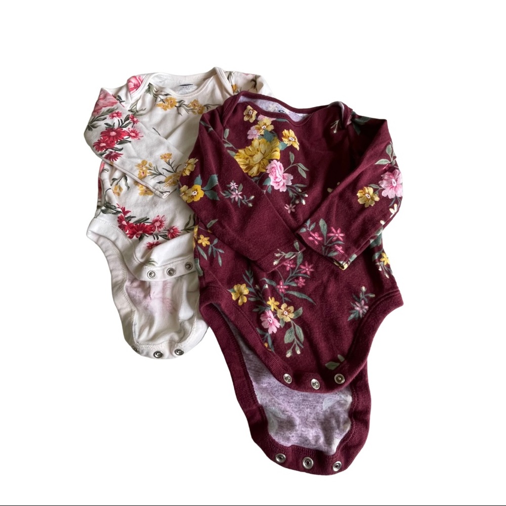 Old Navy Floral Onesie Bundle 18-24 Months